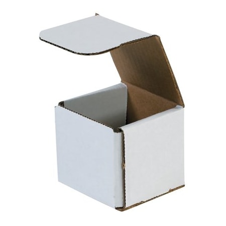 Bsc Preferred 3 x 3 x 3'' White Corrugated Mailers, 50PK BUY00023811